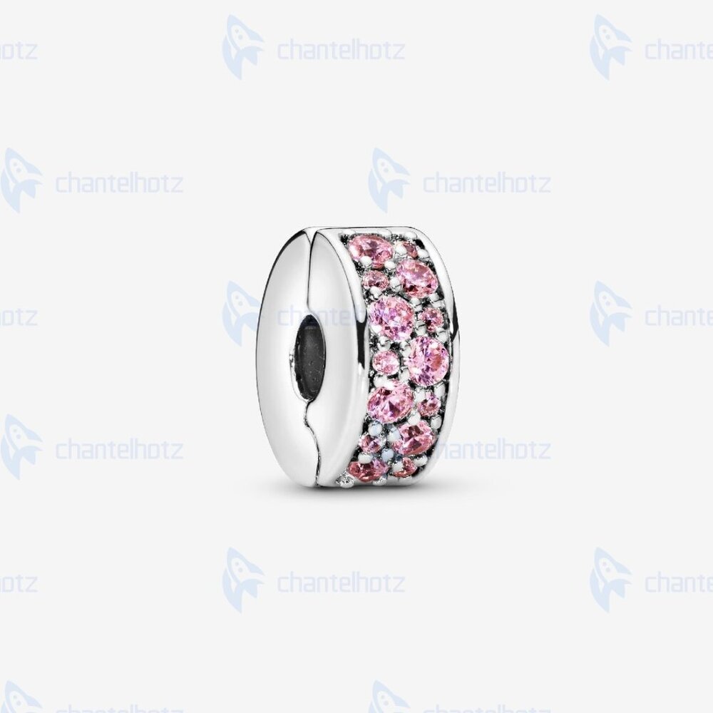 Pandora Pink Pavé Clip Charm